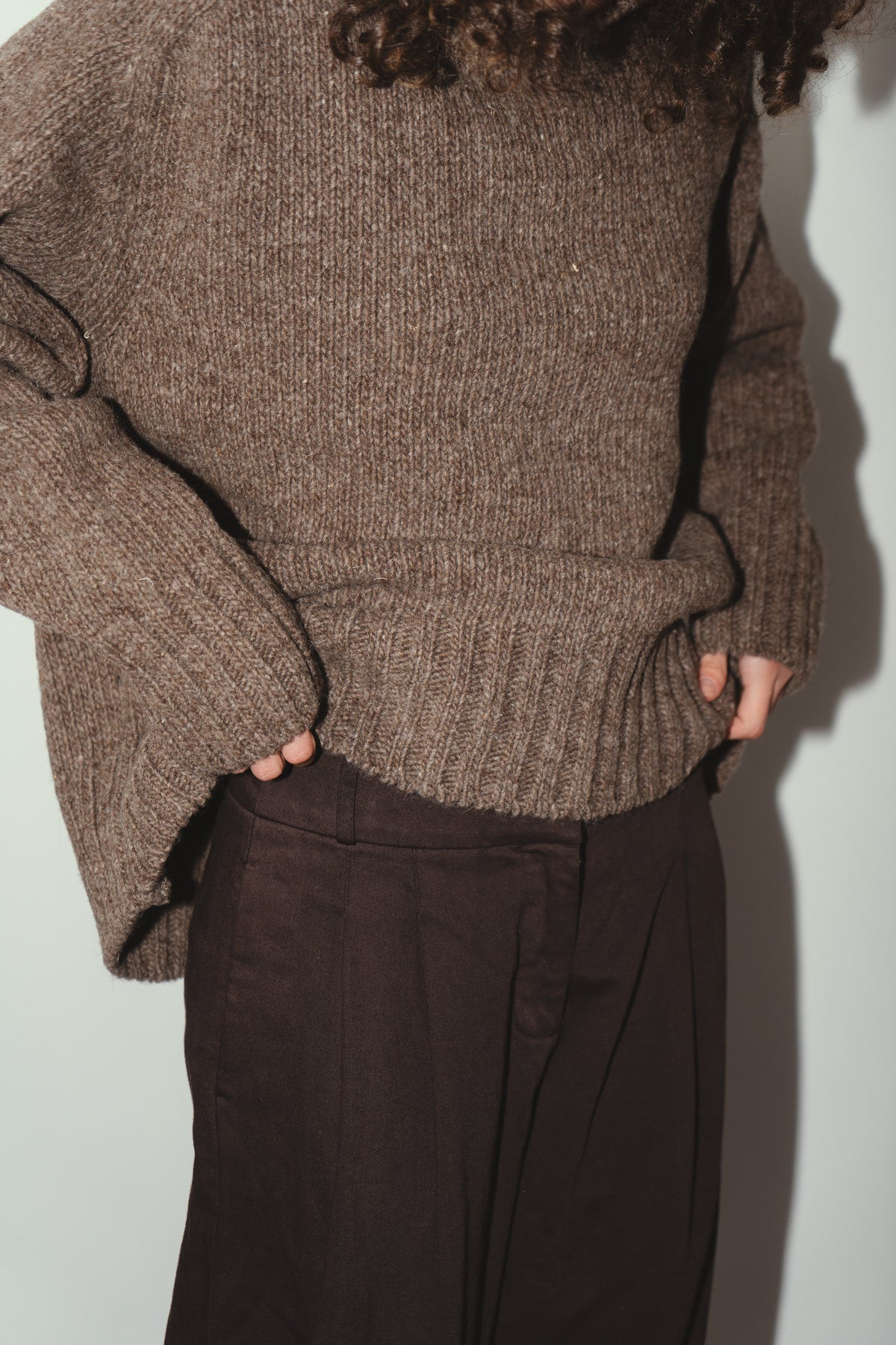 Ringo Oversize - Brown mèlange