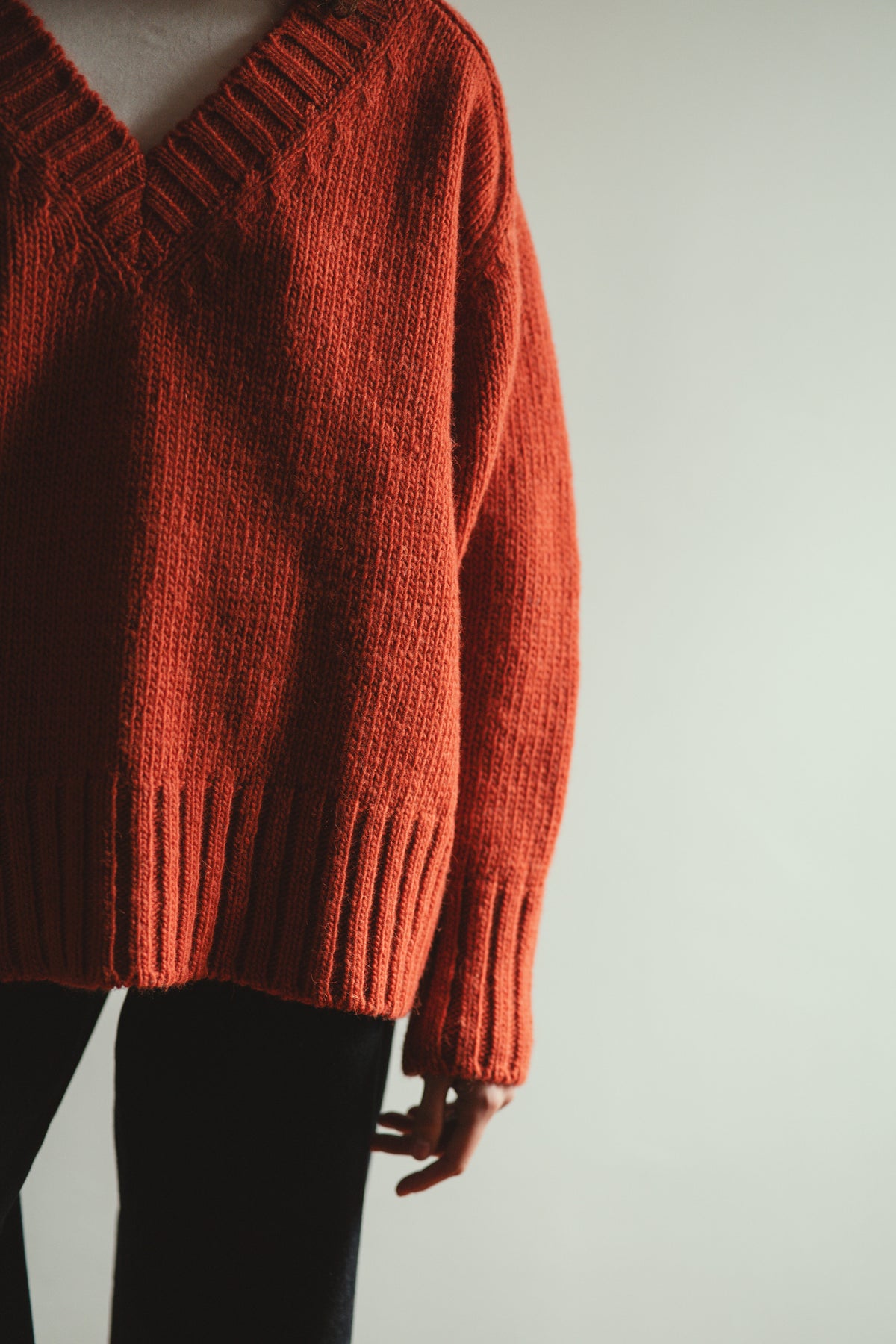 Fento Sweater - Rust orange